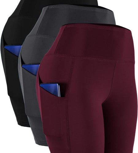 Women'S High Waist Spandex Yoga Shorts for Bike Running Two Side Pockets