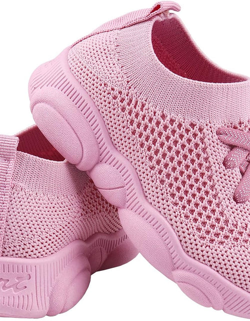 Load image into Gallery viewer, Baby First Walking Shoes 1-4 Years Kid Shoes Trainers Toddler Slip on Infant Waves Shoes Boys Girls Cotton Mesh Breathable Sneakers Outdoor
