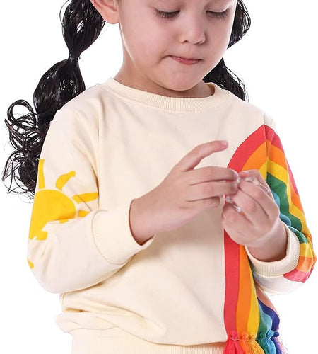 Baby Girl Sweatshirt for Girls Long Sleeve Shirt 18 Months-6 Years