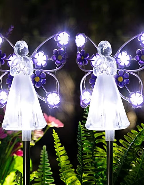 Load image into Gallery viewer, Celestial Garden Angel Lamp – Customizable Sunlight Outdoor Lighting for Your Garden
